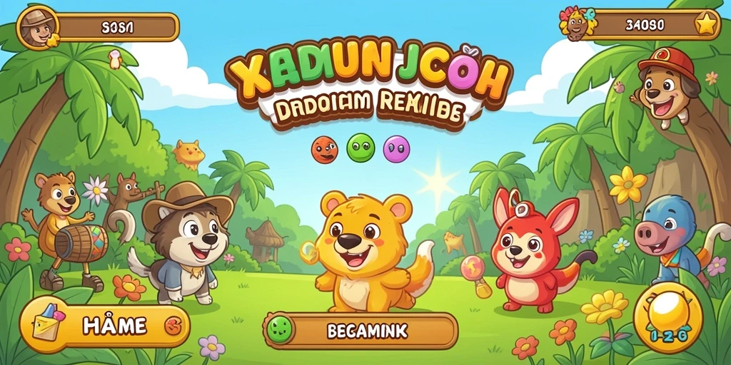 Screenshot menampilkan karakter utama dalam aksi penuh semangat.