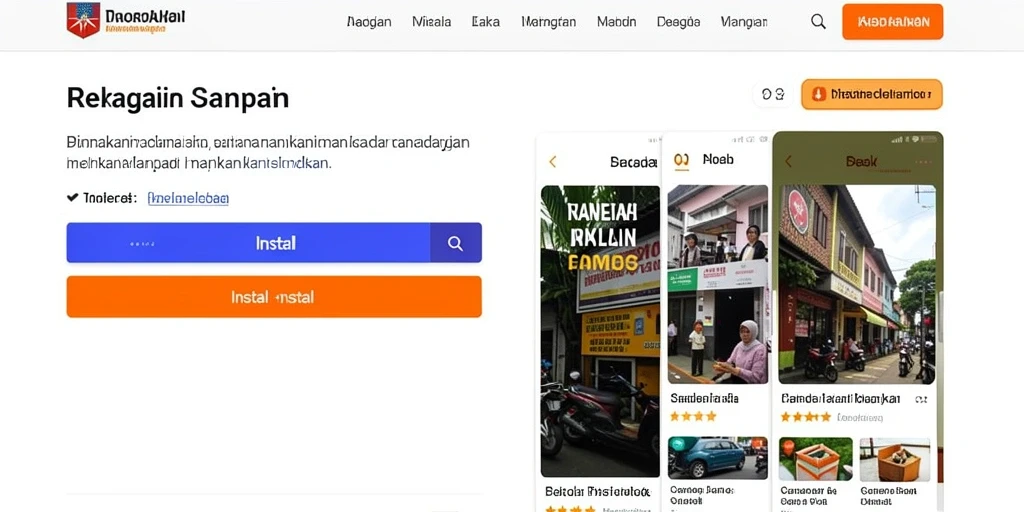 Tampilan antarmuka aplikasi yang modern dan menarik.