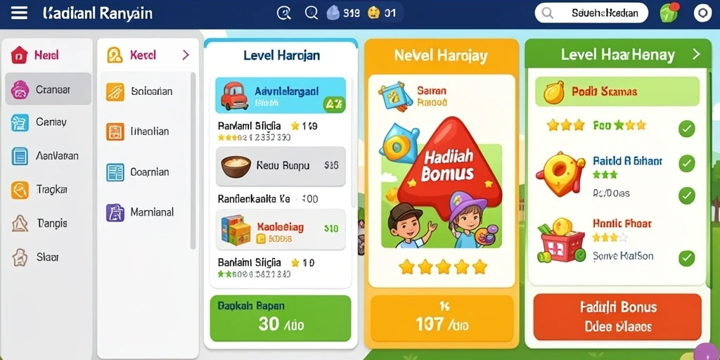 Tampilan antarmuka yang menarik dan user-friendly.